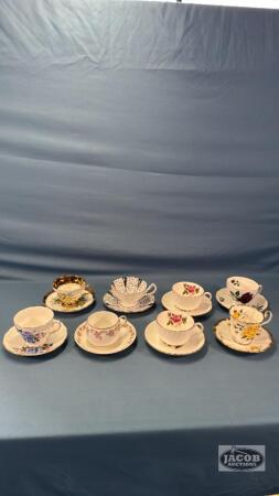 (8) CUPS AND SAUCERS