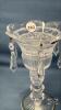 CRYSTAL 8IN HIGH 2 PIECE CANDLE HOLDER - 3
