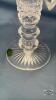 CRYSTAL 8IN HIGH 2 PIECE CANDLE HOLDER - 4