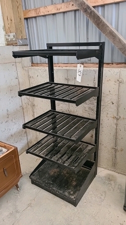 Black Steel Shelf Unit