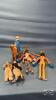 A PAIR OF 14IN MARIONETTES, 2 ASIAN 9IN DOLLS ETC.