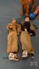 A PAIR OF 14IN MARIONETTES, 2 ASIAN 9IN DOLLS ETC. - 2