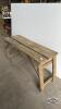 PRIMATIVE WOODEN FOLDING BENCH - 2