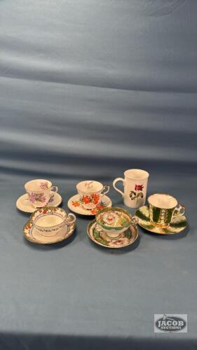 (5) CUPS AND SAUCERS