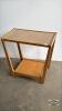 BLONDE FINISHED WOODEN END TABLE - 3