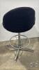 BLACK VINYL BAR STOOL - 5