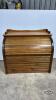 PINE AND CEDAR ROLL TOP STYLE CHEST