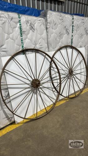 (2) 53IN STEEL WHEELS