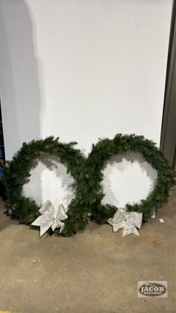 (2) 27IN WREATHS