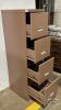 4 DRAWER LETTER SIZED FILLING CABINET - 4