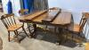 REFINISHED OAK EXTENSION TABLE - 2