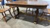 REFINISHED OAK EXTENSION TABLE - 5