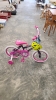 Girls Bike with Training Wheels and Helmet