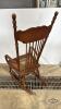 LARGE PRESS BACK ROCKER WITH CANE SEAT - 4