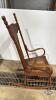 LARGE PRESS BACK ROCKER WITH CANE SEAT - 5