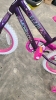 Girls Bike with Training Wheels and Helmet - 3