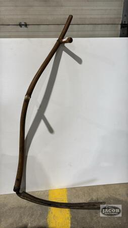 WOODEN HANDLED SCYTHE