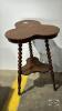 REFINISHED PARLOUR TABLE WITH TURNED LEGS - 2