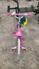 Girls Bike with Training Wheels and Helmet - 5