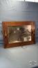 OAK HALL MIRROR WITH HOOKS