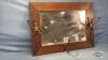 OAK HALL MIRROR WITH HOOKS - 2