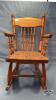 REFINISHED PRESS BACK CHILDS ROCKER - 2