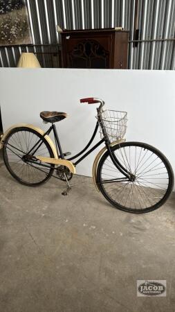 VINTAGE LADIES BICYCLE WITH BASKET
