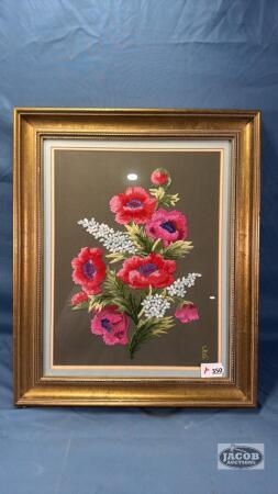FRAMED NEEDLE POINT PICTURE