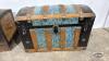HUMP TOP STEAMER TRUNK WITH TRAY - 2