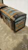HUMP TOP STEAMER TRUNK WITH TRAY - 6