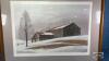 FRAMED NUMBER PRINT "WINTER BARN" - 2
