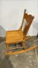 REFINISHED NURSING PRESS BACK ROCKING CHAIR - 3