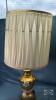 PAIR OF GOLD FLORAL BASED TABLE LAMPS - 4