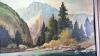 FRAMED MOUNTAIN SCENE ON BOARD - 3