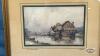PRINT ENTITLED "THE BARGES WHARF" BY F. ROBSON - 2