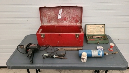 Steel Toolbox and Contents