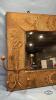 TIN CLAD HALL MIRROR WITH HOOKS - 2