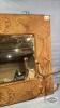TIN CLAD HALL MIRROR WITH HOOKS - 4