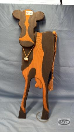 WOODEN DAIRY COW CUT OUT