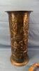 BRASS 18IN TALL CANE STAND WITH (2) CANES - 2