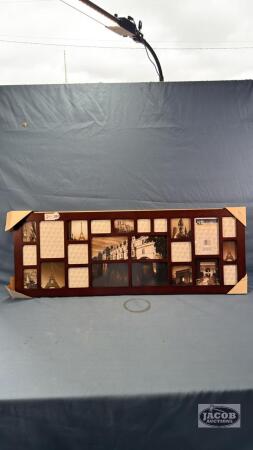 PICTURE FRAME WITH SPOTS FOR 24 PHOTOS