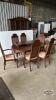 EXTENSION TABLE WITH (1) 18IN LEAF AND (6) CHAIRS
