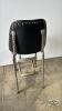 VINYL STOOL WITH FOLDING FOOT REST - 4
