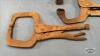 (3) LOCKING C CLAMP PLIERS - 2