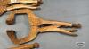 (3) LOCKING C CLAMP PLIERS - 3