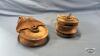 (2) WOODEN PULLEYS - 4