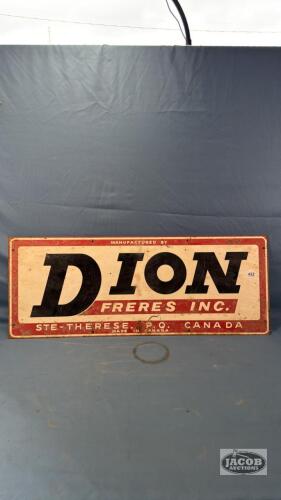 (1) METAL DION INC. SIGN
