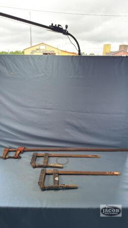 (3) SLIDING BAR CLAMPS