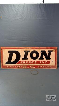 (1) METAL DION INC. SIGN