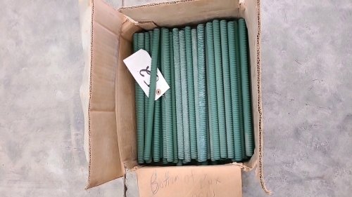 Lot of Coated 12in x 1/2in Threaded Rods